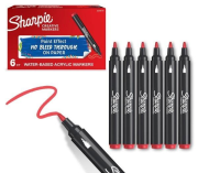 Opakowanie Markery akrylowe czerwone (6szt)