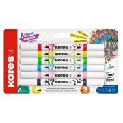 Opakowanie Markery akrylowe Kreative dwustronne 6szt