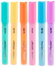 Markery akrylowe pastel 6 kolorów M&G. Wydawca: M&G. Dadada.pl Opakowanie Markery akrylowe pastel 6 kolorów M&G