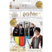 Opakowanie Markery dmuchane Harry Potter 6 sztuk +szablony