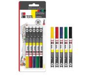 Opakowanie Markery do jasnych tkanin 5 kolorów