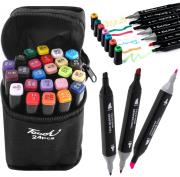 Markery dwustronne w torbie 24 kolory. Wydawca: Trifox. Dadada.pl Opakowanie Markery dwustronne w torbie 24 kolory