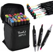 Opakowanie Markery dwustronne w torbie 36szt