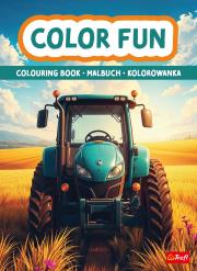Okładka książki Maszyny rolnicze. Kolorowanka. Malbuch. Colouring book