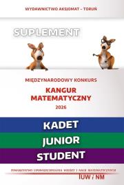 Okładka książki Mat. z wesołym kangurem. Suplement 2026 Kadet...