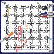 Opakowanie Mata suchościeralna labirynt 100x100cm