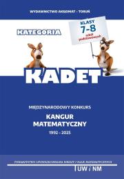 Okładka książki Matematyka z wesołym kangurem kategoria Kadet 2025