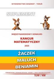 Matematyka z wesołym kangurem Suplement 2025. Autor:   Praca zbiorowa. Dadada.pl Okładka książki Matematyka z wesołym kangurem Suplement 2025