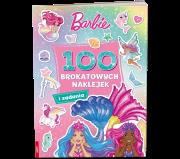 Okładka książki Mattel Barbie Dreamtopia 100 brokatowych naklejek NB-1402