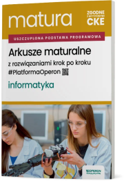 Matura 2026 Informatyka Arkusze ZR. Autor: Piotr Dobosiewicz, Jarosław Drzeżdżon. Dadada.pl Okładka książki Matura 2026 Informatyka Arkusze ZR