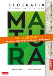Matura. Geografia Niezbędnik - mapy, przekroje geologiczne, obliczenia. Autor: Adamczak Agata, Kodyniak Anna. Dadada.pl Okładka książki Matura. Geografia Niezbędnik - mapy, przekroje geologiczne, obliczenia