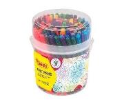 Mazaki cienkie 10x12 kolorów 120 szt JOVI. Wydawca: JOVI. Dadada.pl Opakowanie Mazaki cienkie 10x12 kolorów 120 szt JOVI