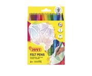 Mazaki cienkie 24 kolory JOVI. Wydawca: JOVI. Dadada.pl Opakowanie Mazaki cienkie 24 kolory JOVI