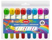 Mazaki z pieczątkami 8szt. Wydawca: Beniamin. Dadada.pl Opakowanie Mazaki z pieczątkami 8szt