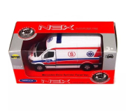 Opakowanie Mercedes Sprinter 1:34 Pogotowie biały WELLY