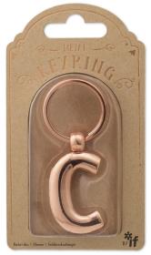 Metalowy brelok do kluczy litera C Keyring. Wydawca: IF. Dadada.pl Opakowanie Metalowy brelok do kluczy litera C Keyring