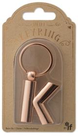 Metalowy brelok do kluczy litera K Keyring. Wydawca: IF. Dadada.pl Opakowanie Metalowy brelok do kluczy litera K Keyring