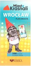 Okładka książki Miasto krasnali. Wrocław - Plan miasta