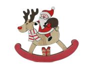 Opakowanie Mikołaj drewniany 15x12cm