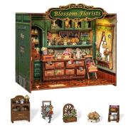 Opakowanie Miniaturowy domek Book Nook Kwiaciarnia marzeń