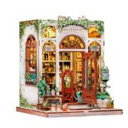 Opakowanie Miniaturowy domek mini Book Nook Antykwariat pod zielonym bluszczem