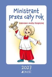 Okładka książki Ministrant przez cały rok. Kalendarz służby...