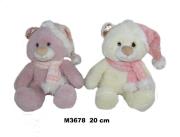 Opakowanie Miś świąteczny 20cm MIX