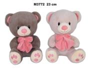 Opakowanie Miś z kokardą 23cm MIX