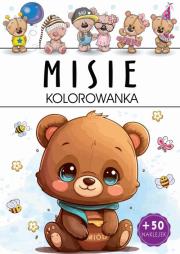 Misie. Kolorowanka. Autor:   Praca zbiorowa. Dadada.pl Okładka książki Misie. Kolorowanka