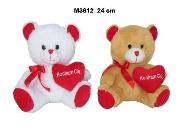 Opakowanie Misie z serduszkiem 24cm MIX