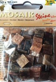 Opakowanie Mozaika kamyczki marmurkowe 10x10mm brązowa