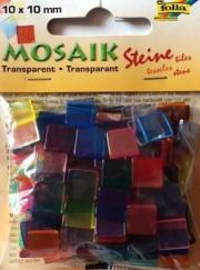 Opakowanie Mozaika kamyczki transparentne 10x10mm 190szt