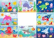 Mozaika piankowa morska 8szt. Wydawca: Fandy. Dadada.pl Opakowanie Mozaika piankowa morska 8szt