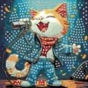 Mozaika piankowa śpiewający kot 25x25cm. Wydawca: Titanum. Dadada.pl Opakowanie Mozaika piankowa śpiewający kot 25x25cm