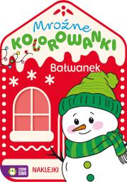 Okładka książki Mroźne kolorowanki. Bałwanek
