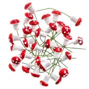 Muchomorki na druciku 30szt. Wydawca: Dalprint. Dadada.pl Opakowanie Muchomorki na druciku 30szt