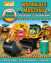 Okładka książki My first JCB Wspaniałe maszyny.Książka z zadaniami