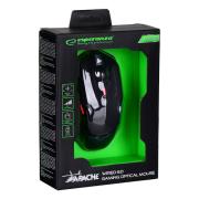 Opakowanie Mysz komputerowa Esperanza 6D EGM403R (optyczna; 2400 DPI; kolor czarny, kolor czerwony)