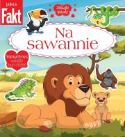 Okładka książki Na sawannie. Brokatowe naklejki dla ciebie