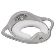 Opakowanie Nakładka na sedes miękka Miś szara