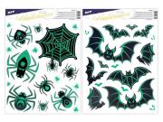 Naklejka na okno Halloween świecąca 30x42cm MIX. Wydawca: MFP. Dadada.pl Opakowanie Naklejka na okno Halloween świecąca 30x42cm MIX