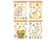 Opakowanie Naklejka na okno z brokatem Wielkanoc 30x42cm