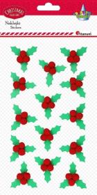 Naklejki 3D liście ostrokrzewu 14szt. Wydawca: Titanum. Dadada.pl Opakowanie Naklejki 3D liście ostrokrzewu 14szt