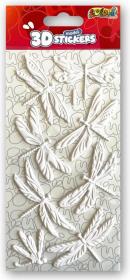 Opakowanie Naklejki 3D Model White Dragonflies PENMATE