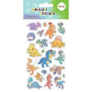 Opakowanie Naklejki 3D Puffy Dino 10x20cm HAPPY COLOR