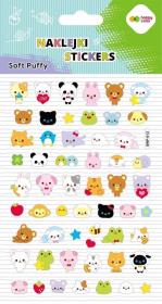 Opakowanie Naklejki 3D Soft Puffy Animals 110x205 HAPPY COLOR