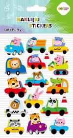 Opakowanie Naklejki 3D Soft Puffy Cars 110x205 HAPPY COLOR