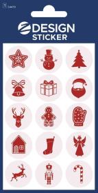 Opakowanie Naklejki błyszczące - świąteczne symbole