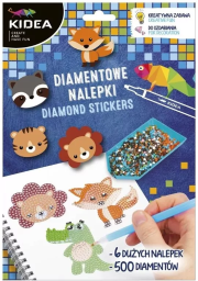Opakowanie Naklejki diamentowe Zwierzęta KIDEA