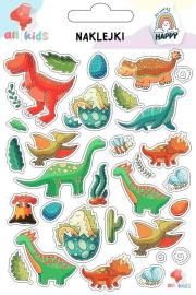 Naklejki dla dzieci Dinozaury. Wydawca: All4Kids. Dadada.pl Opakowanie Naklejki dla dzieci Dinozaury